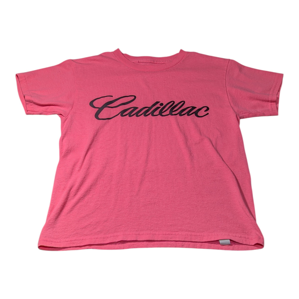 Kid's Shirt - Pink - Cadillac Logo - Please See Measurements For Size Youth 6-8